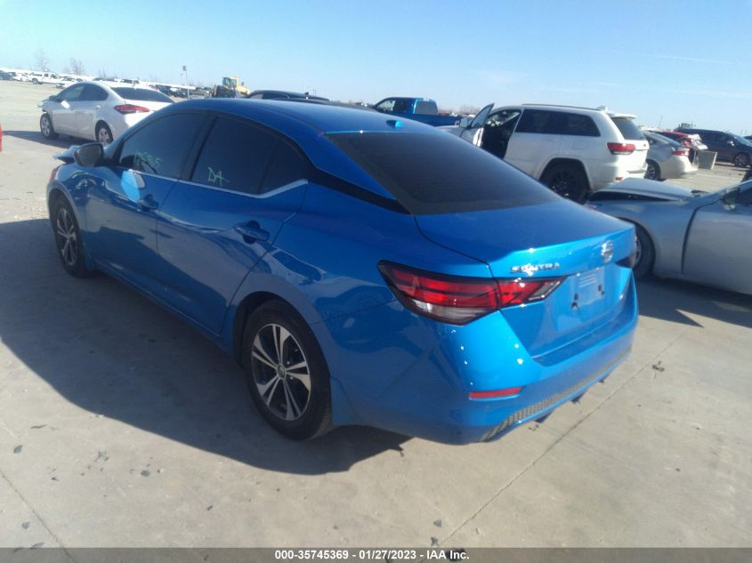 2022 NISSAN SENTRA SV VIN: 3N1AB8CV0NY231291