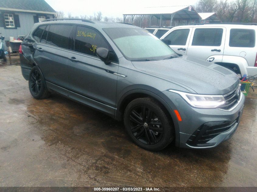 2022 VOLKSWAGEN TIGUAN SE R-LINE BLACK VIN: 3VVCB7AX0NM104392