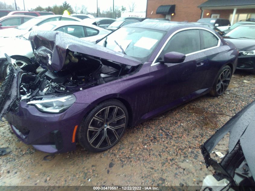 2022 BMW 2 SERIES 230I VIN: 3MW23CM06N8C50297