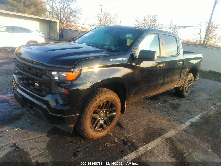 2022 CHEVROLET SILVERADO 1500 CUSTOM VIN: 1GCPDBEKXNZ519830