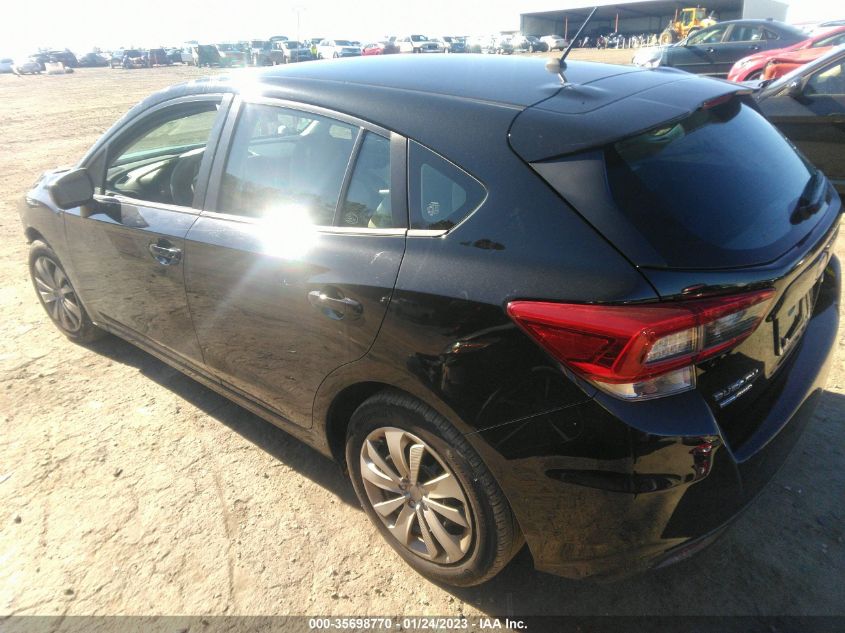 2022 SUBARU IMPREZA VIN: 4S3GTAB65N3707954
