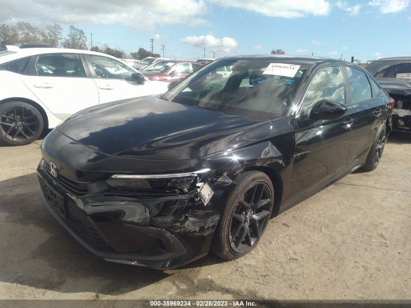2022 HONDA CIVIC SEDAN SPORT VIN: 2HGFE2F52NH540948