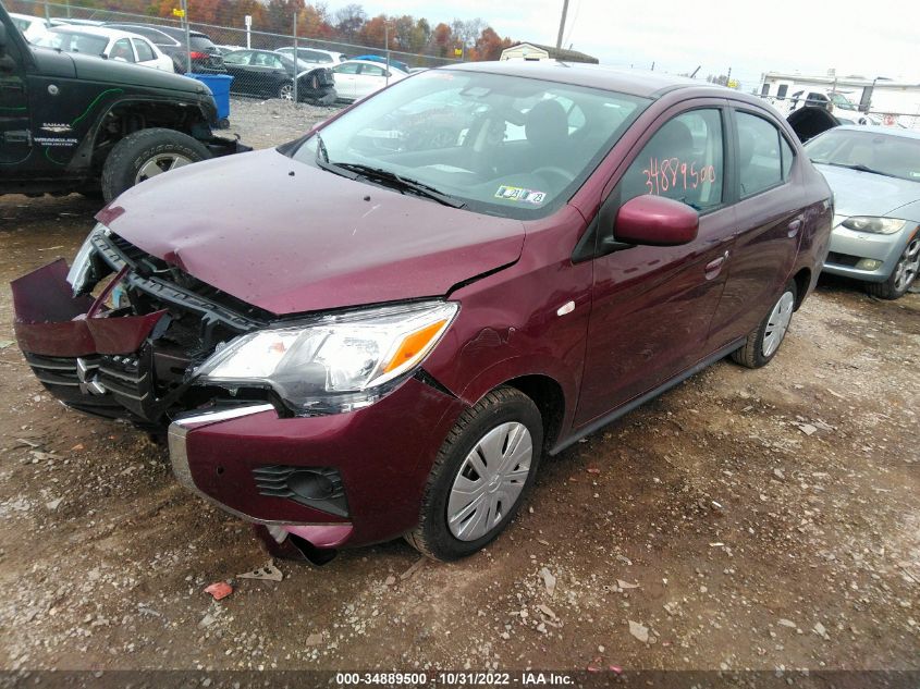 2022 MITSUBISHI MIRAGE G4 ES/LE/BLACK EDITION VIN: ML32FUFJ0NHF08613