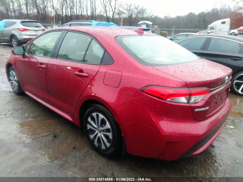 2022 TOYOTA COROLLA HYBRID LE VIN: JTDEAMDE1NJ054442