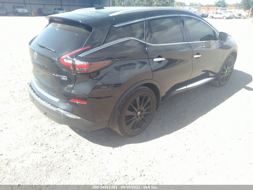 2021 NISSAN MURANO PLATINUM VIN: 5N1AZ2DS4MC139632