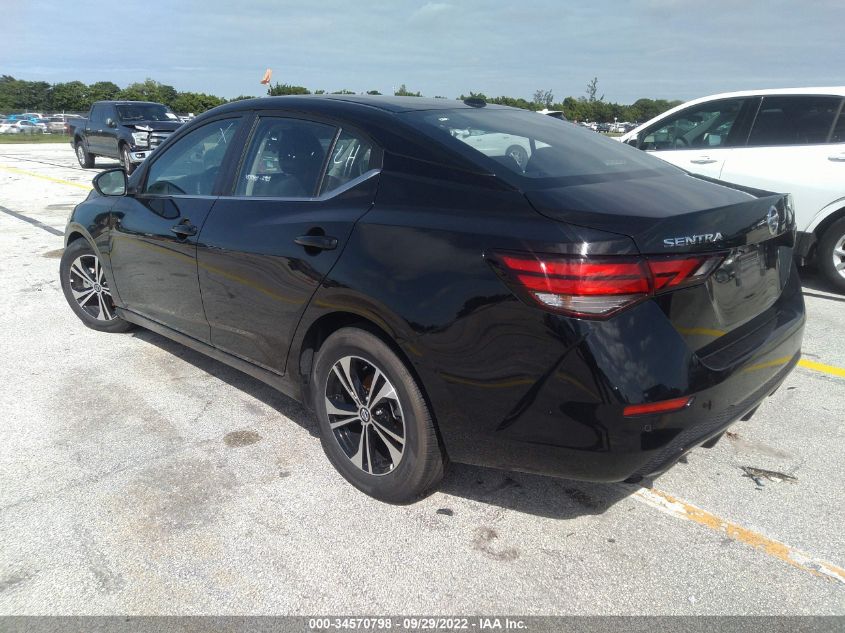 2022 NISSAN SENTRA SV VIN: 3N1AB8CV7NY240845