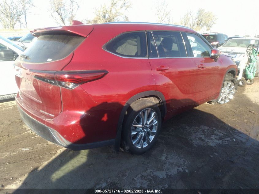 2021 TOYOTA HIGHLANDER LIMITED/PLATINUM VIN: 5TDDZRBH0MS544421