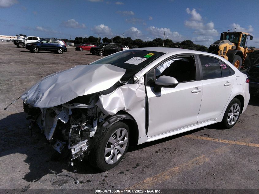 2022 TOYOTA COROLLA LE VIN: 5YFEPMAE4NP302715