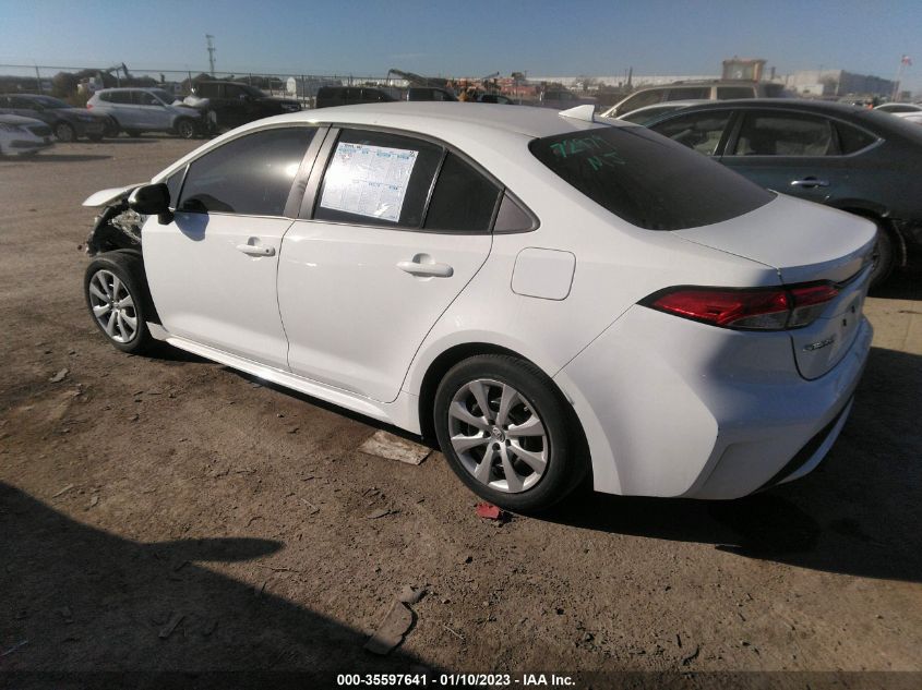 2022 TOYOTA COROLLA LE VIN: 5YFEPMAE4NP286838