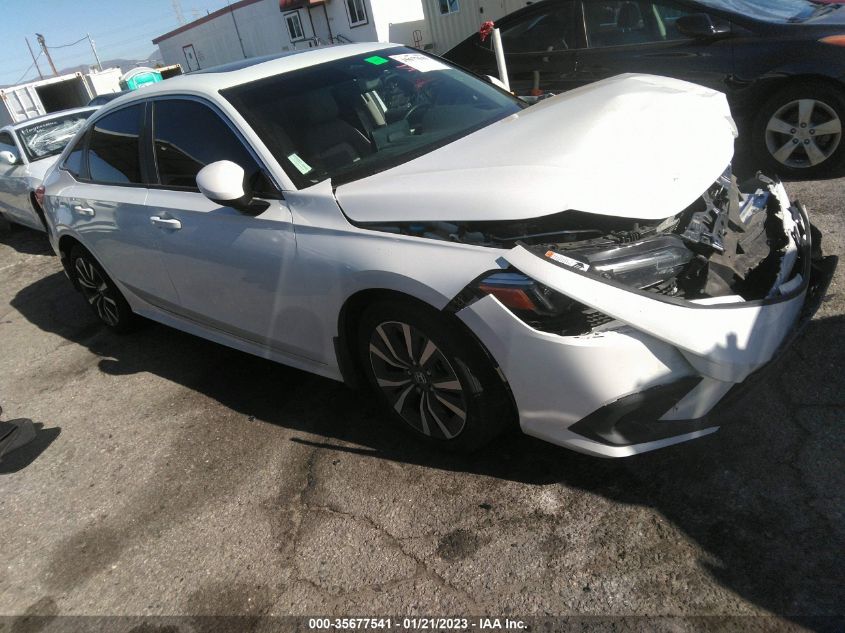 2022 HONDA CIVIC SEDAN EX VIN: 2HGFE1F7XNH313468