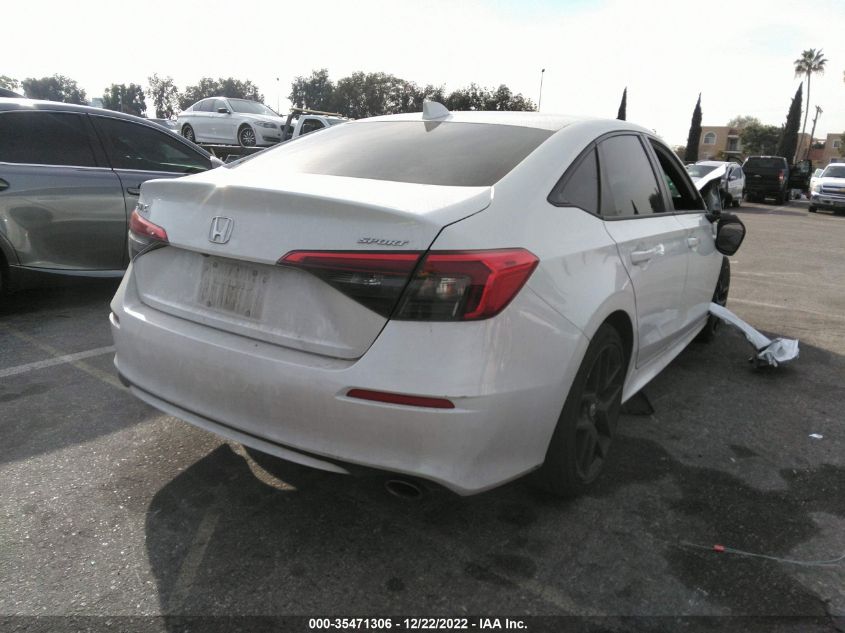 2022 HONDA CIVIC SEDAN SPORT VIN: 2HGFE2F5XNH518972