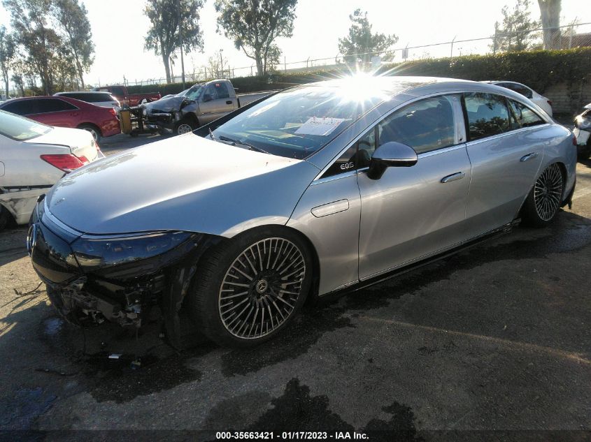 2022 MERCEDES-BENZ EQS EQS 450+ VIN: W1KCG2DBXNA022546