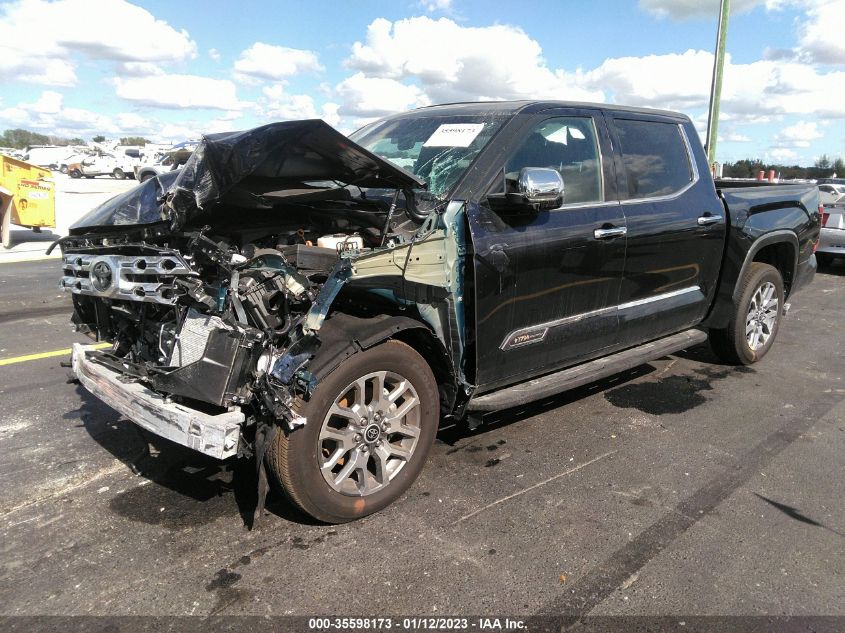 2022 TOYOTA TUNDRA 4WD 1794 EDITION HYBRID VIN: 5TFMC5DB7NX008550