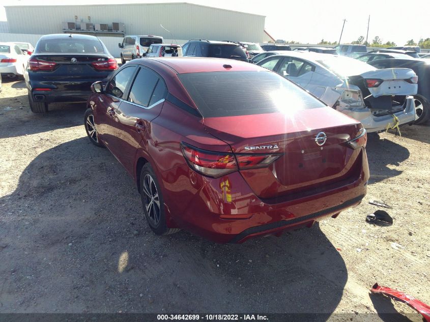 2022 NISSAN SENTRA SV VIN: 3N1AB8CV1NY249816