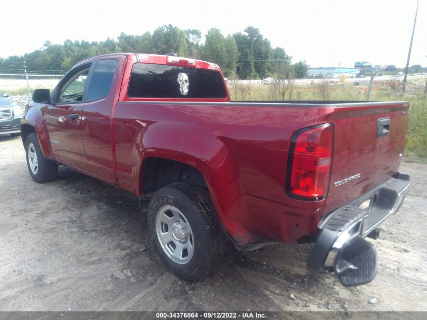 2021 CHEVROLET COLORADO 2WD WORK TRUCK VIN: 1GCHSBENXM1180830