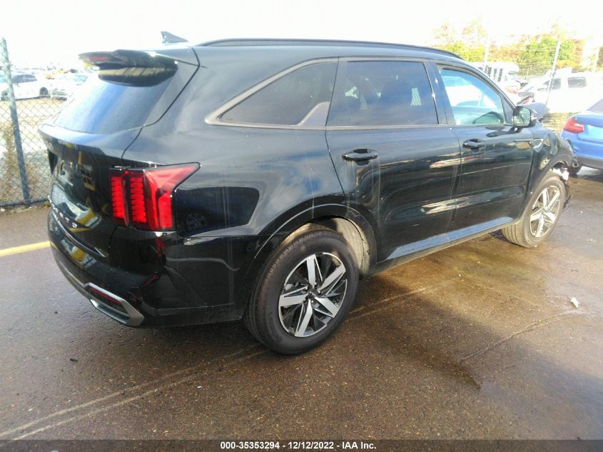 2022 KIA SORENTO S VIN: 5XYRL4LC4NG108747