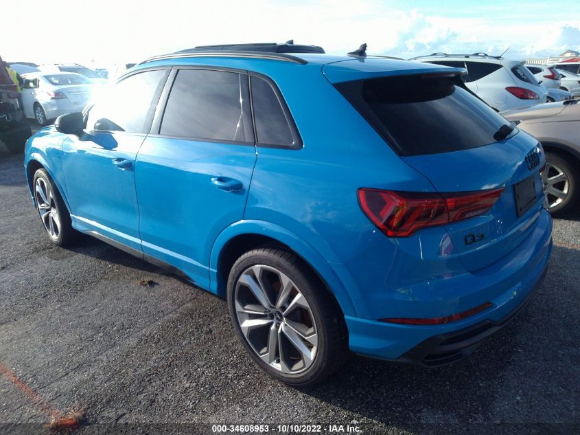 2021 AUDI Q3 S LINE PREMIUM PLUS VIN: WA1EECF37M1022176