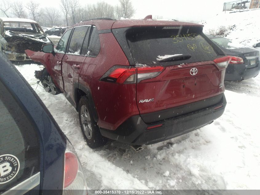 2022 TOYOTA RAV4 XLE VIN: 2T3P1RFV1NW270781