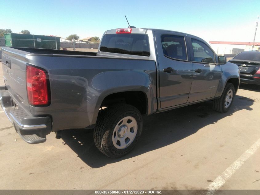2022 CHEVROLET COLORADO 2WD WORK TRUCK VIN: 1GCGSBEA7N1130395