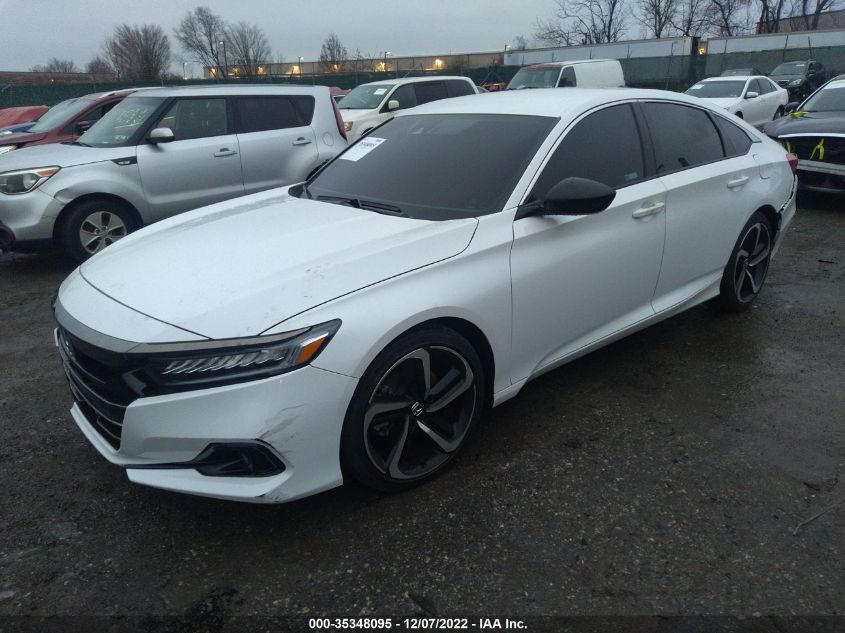 2021 HONDA ACCORD SEDAN SPORT VIN: 1HGCV1F32MA105758
