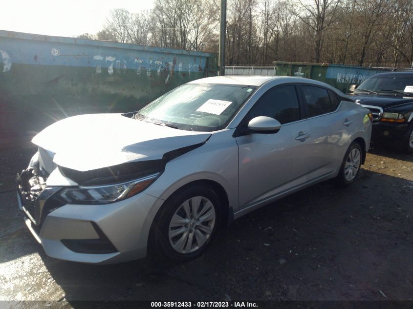 2022 NISSAN SENTRA S VIN: 3N1AB8BV7NY207684