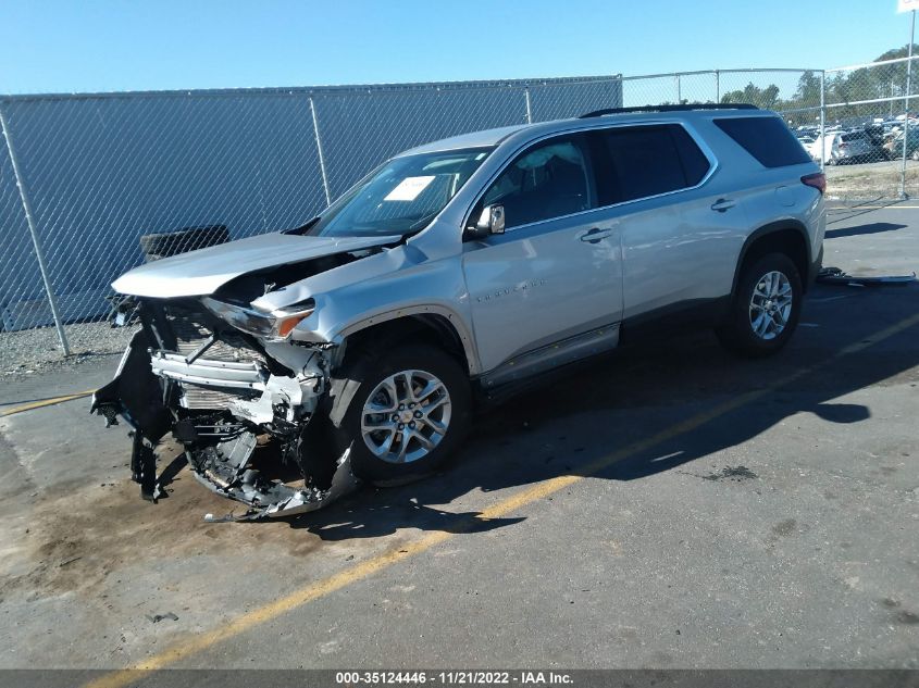 2021 CHEVROLET TRAVERSE LT CLOTH VIN: 1GNERGKW8MJ134137