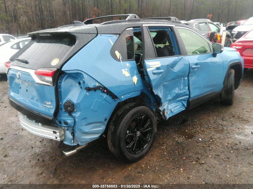 2022 TOYOTA RAV4 HYBRID XSE VIN: JTME6RFV3NJ019994
