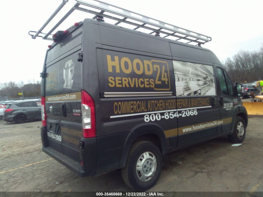 2021 RAM PROMASTER CARGO VAN VIN: 3C6LRVBG9ME567385