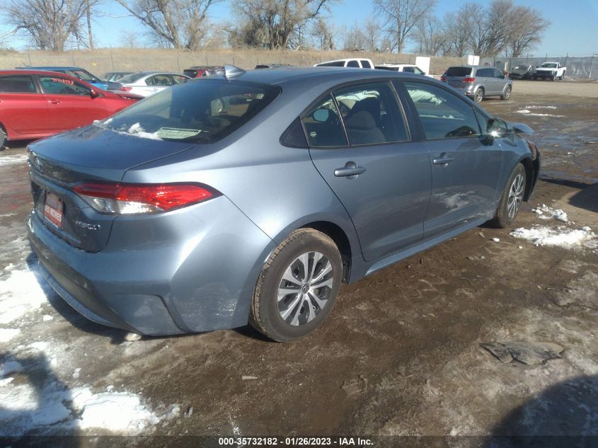 2022 TOYOTA COROLLA HYBRID LE VIN: JTDEAMDEXNJ058814