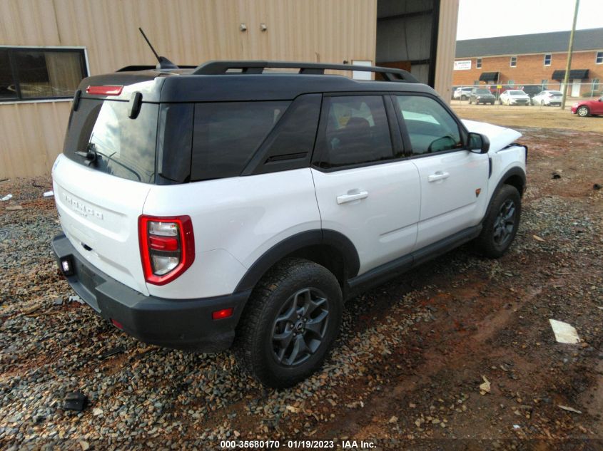 2022 FORD BRONCO SPORT BADLANDS VIN: 3FMCR9D99NRD38838