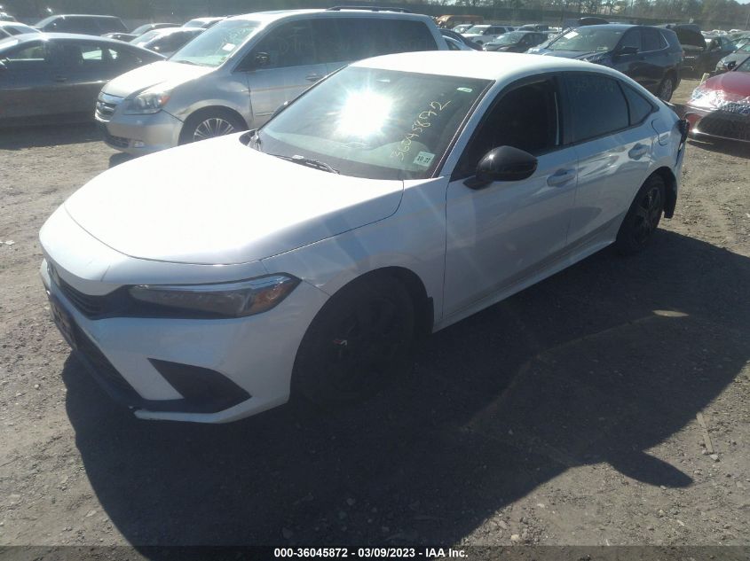 2022 HONDA CIVIC SEDAN SPORT VIN: 2HGFE2F55NH602794