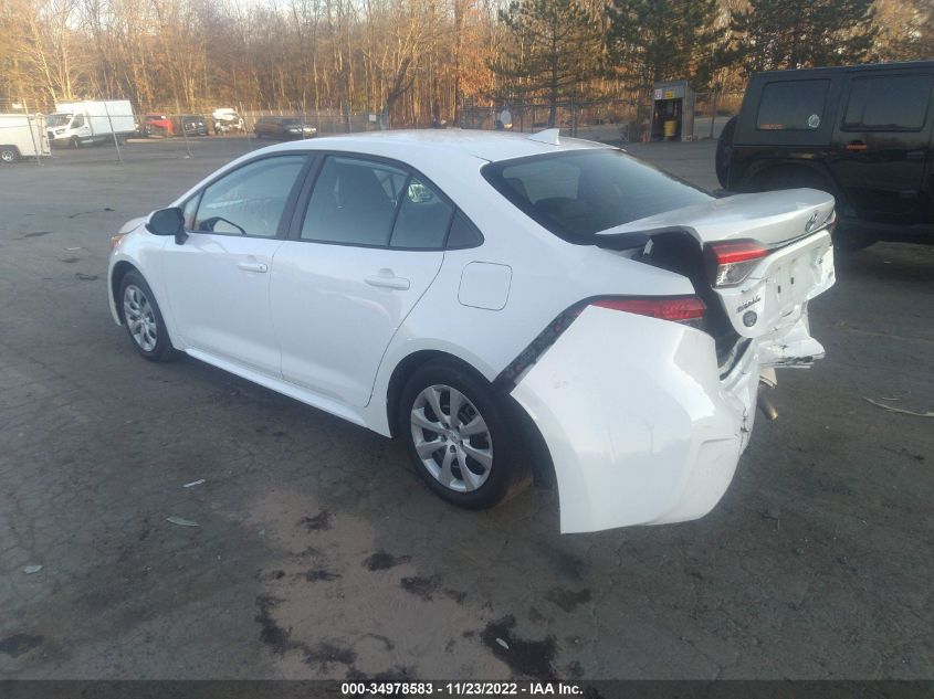 2021 TOYOTA COROLLA LE VIN: 5YFEPMAE5MP206512