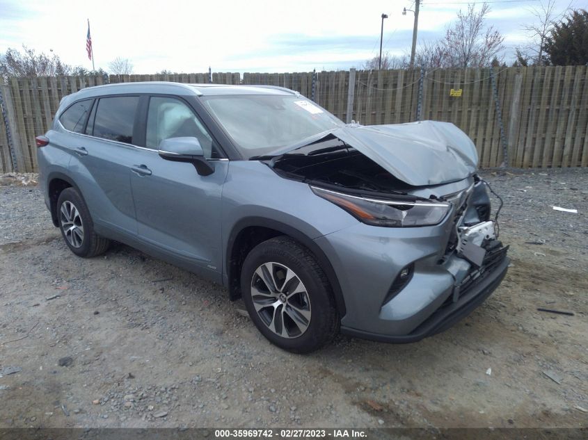 2023 TOYOTA HIGHLANDER HYBRID VIN: 5TDKBRCH7PS569153