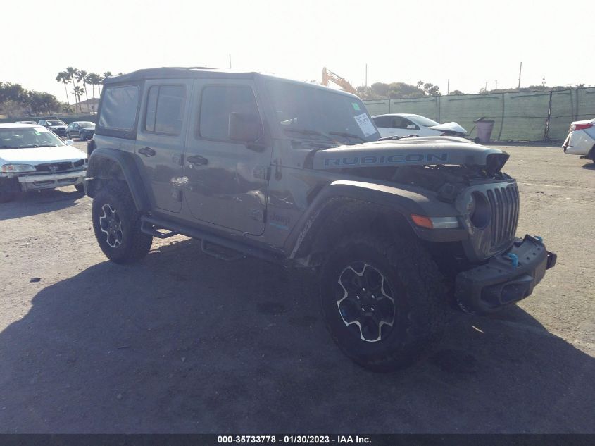 2021 JEEP WRANGLER 4XE UNLIMITED RUBICON VIN: 1C4JJXR66MW745176