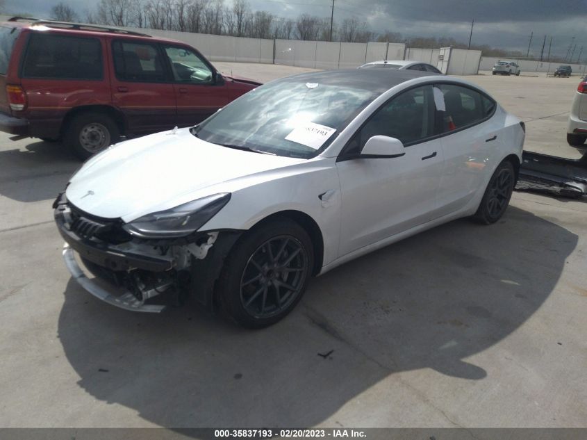 2022 TESLA MODEL 3 VIN: 5YJ3E1EA2NF101992