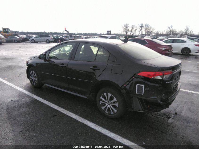 2022 TOYOTA COROLLA HYBRID LE VIN: JTDEAMDE3NJ062283