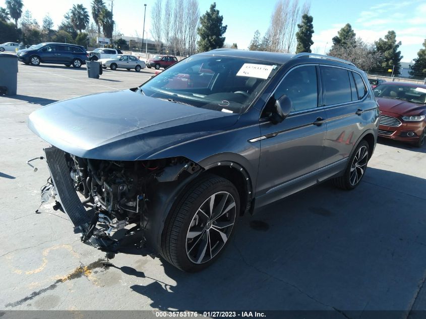 2022 VOLKSWAGEN TIGUAN SEL R-LINE VIN: 3VV4B7AX9NM023251
