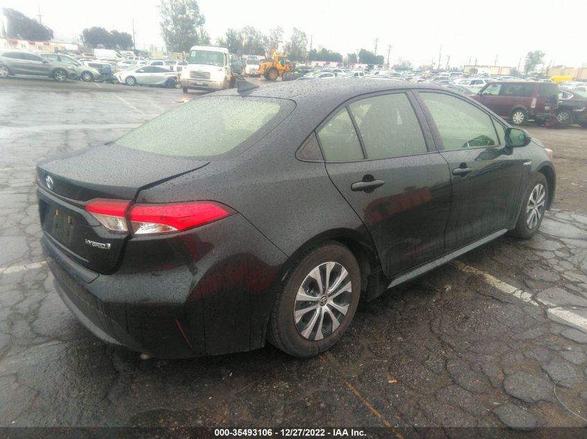 2021 TOYOTA COROLLA HYBRID LE VIN: JTDEAMDE9MJ024491