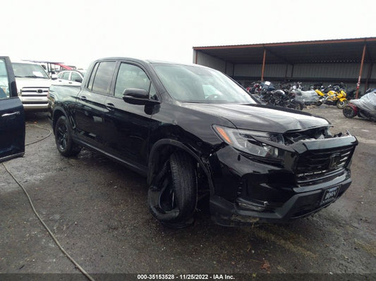 2022 HONDA RIDGELINE BLACK EDITION VIN: 5FPYK3F84NB025267