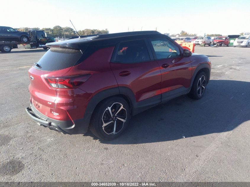 2021 CHEVROLET TRAILBLAZER RS VIN: KL79MTSL1MB043550