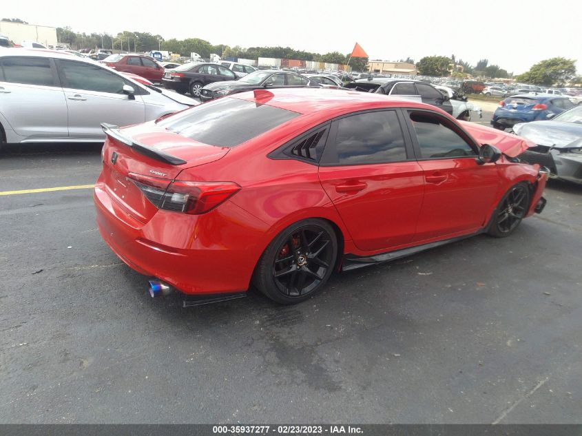 2022 HONDA CIVIC SEDAN SPORT VIN: 2HGFE2F59NH545080