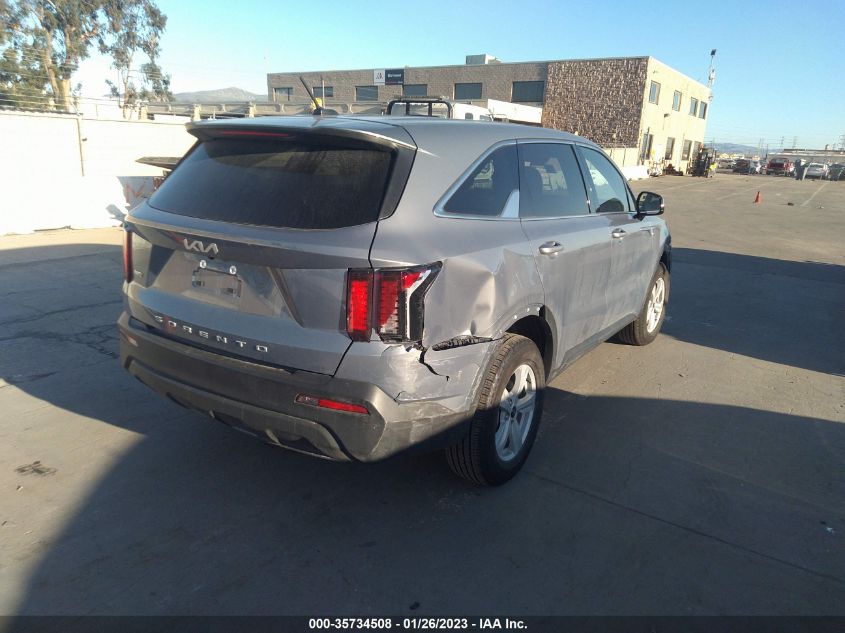 2022 KIA SORENTO LX VIN: 5XYRGDLC8NG097966