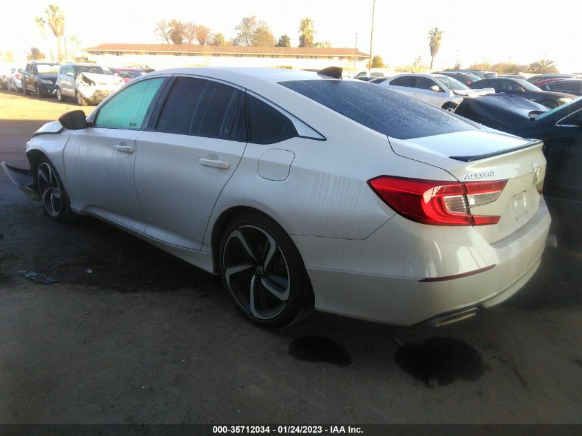 2022 HONDA ACCORD SEDAN SPORT VIN: 1HGCV2F39NA018527