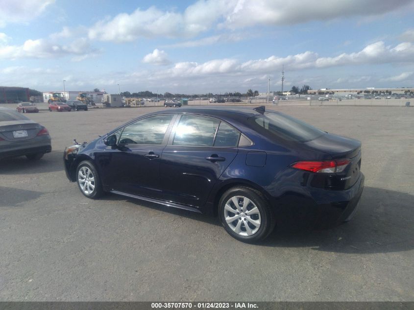 2022 TOYOTA COROLLA LE VIN: 5YFEPMAE3NP387854