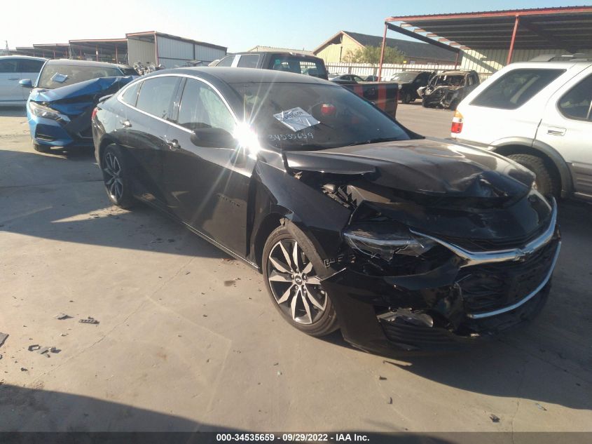 2021 CHEVROLET MALIBU RS VIN: 1G1ZG5ST9MF045554