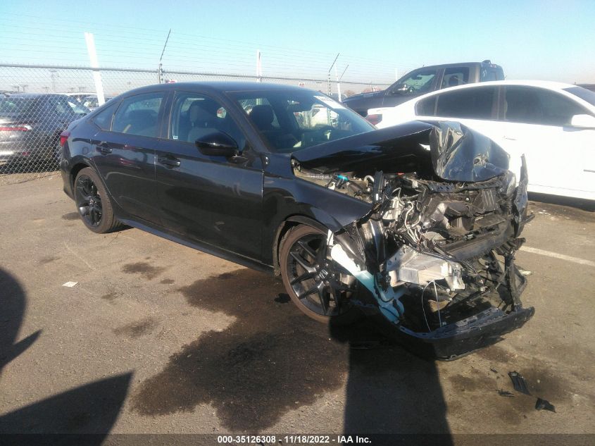 2022 HONDA CIVIC SEDAN SPORT VIN: 2HGFE2F59NH563191