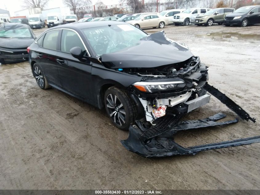 2022 HONDA CIVIC SEDAN EX VIN: JHMFE1F75NX000563