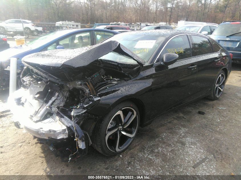 2022 HONDA ACCORD SEDAN SPORT VIN: 1HGCV2F33NA021181
