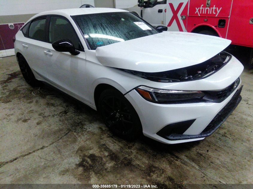 2022 HONDA CIVIC HATCHBACK SPORT VIN: 19XFL2H80NE022263