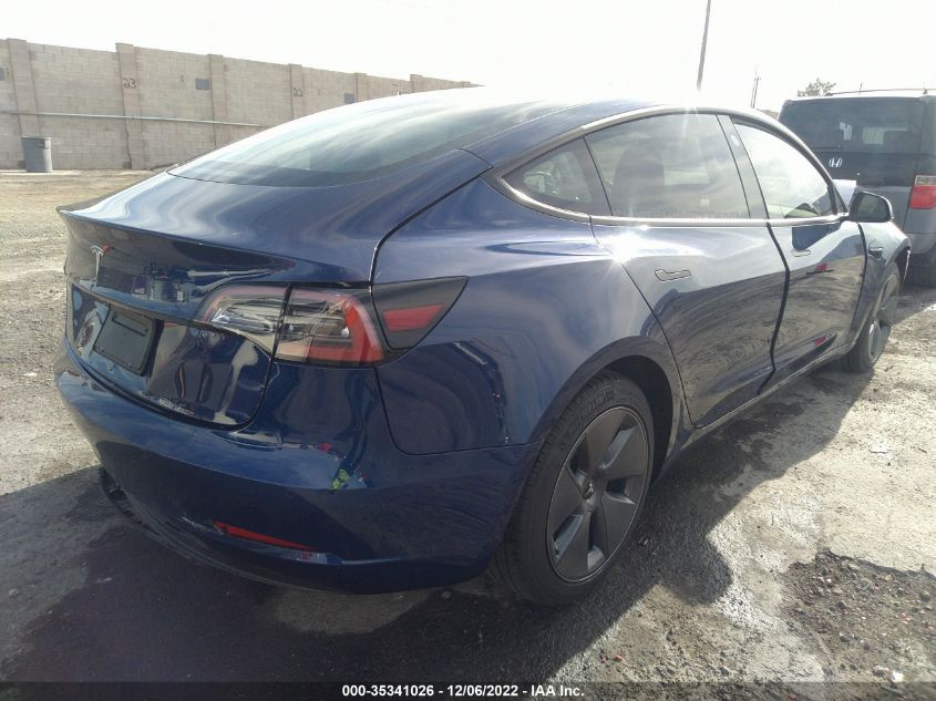 2022 TESLA MODEL 3 VIN: 5YJ3E1EA3NF314014